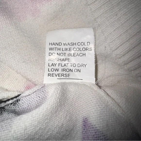 Elementz Women's Button Down Shirt - Pink, Purple, Black Floral - Picture 9 of 10